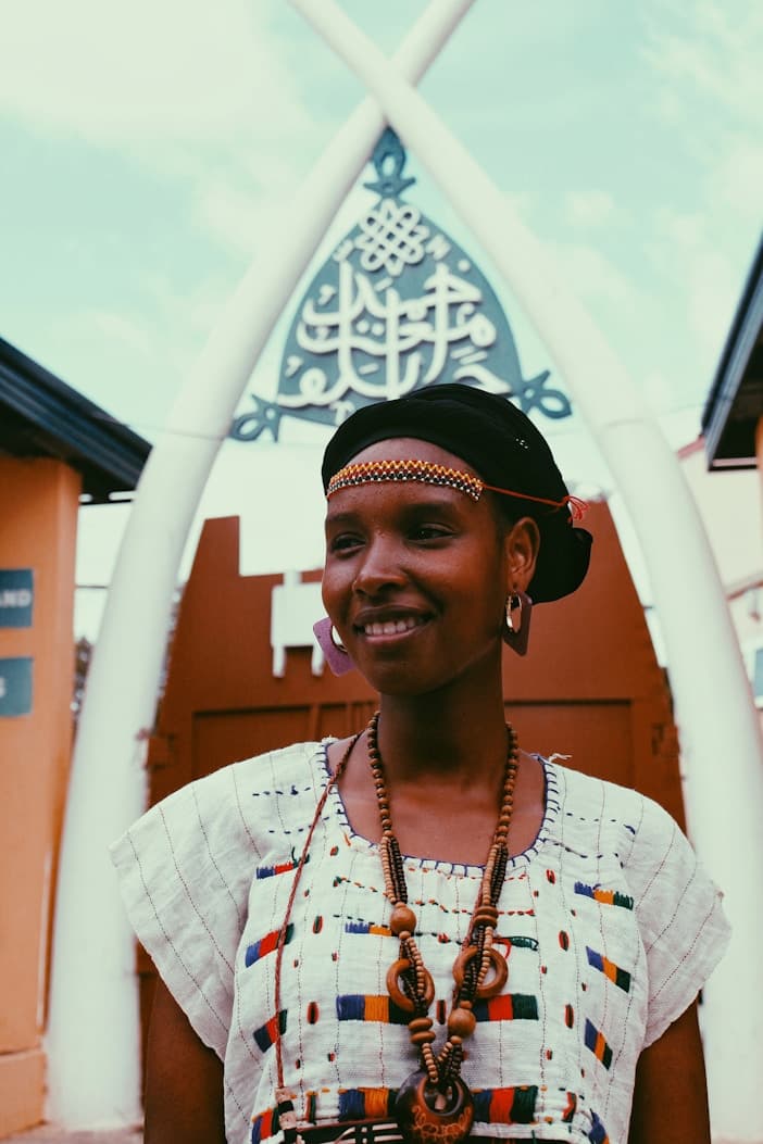 Member of the Fulbe community in traditional dress